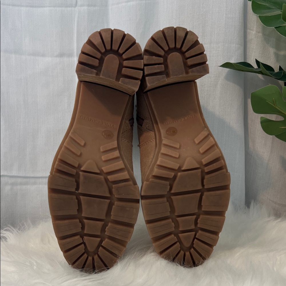 Vince Camuto Camel Suede Ankle Boots - Picture 5 of 8